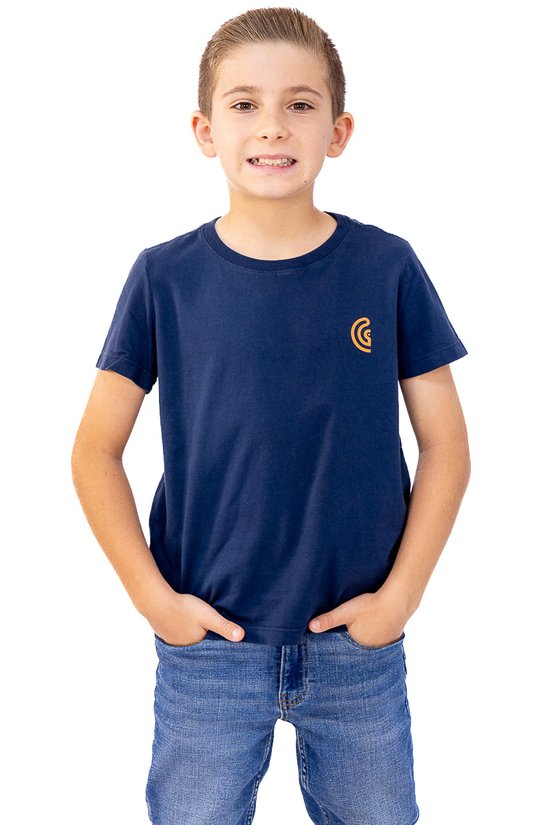 Camiseta Primos Agro - Um poquim caba que... - Azul marinho - KIDS